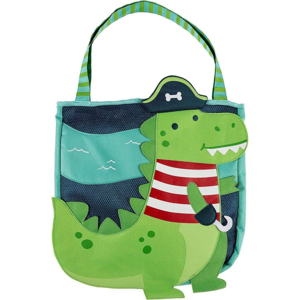 Beach Tote with 6 Piece Sand Toys - Dino pirate