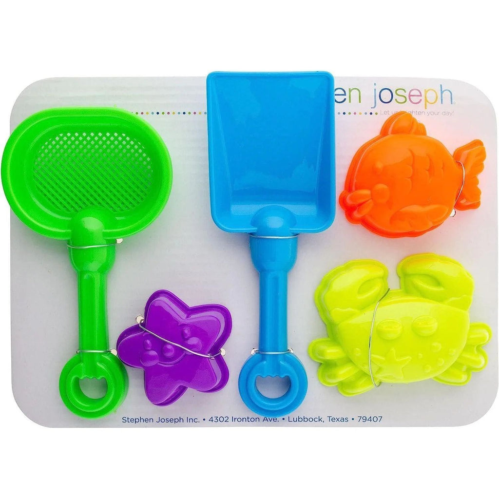 Beach Tote with 6 Piece Sand Toys - Dino pirate