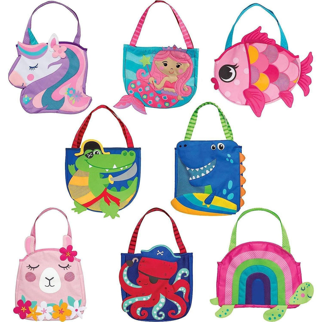 Beach Tote with 6 Piece Sand Toys - Dino pirate