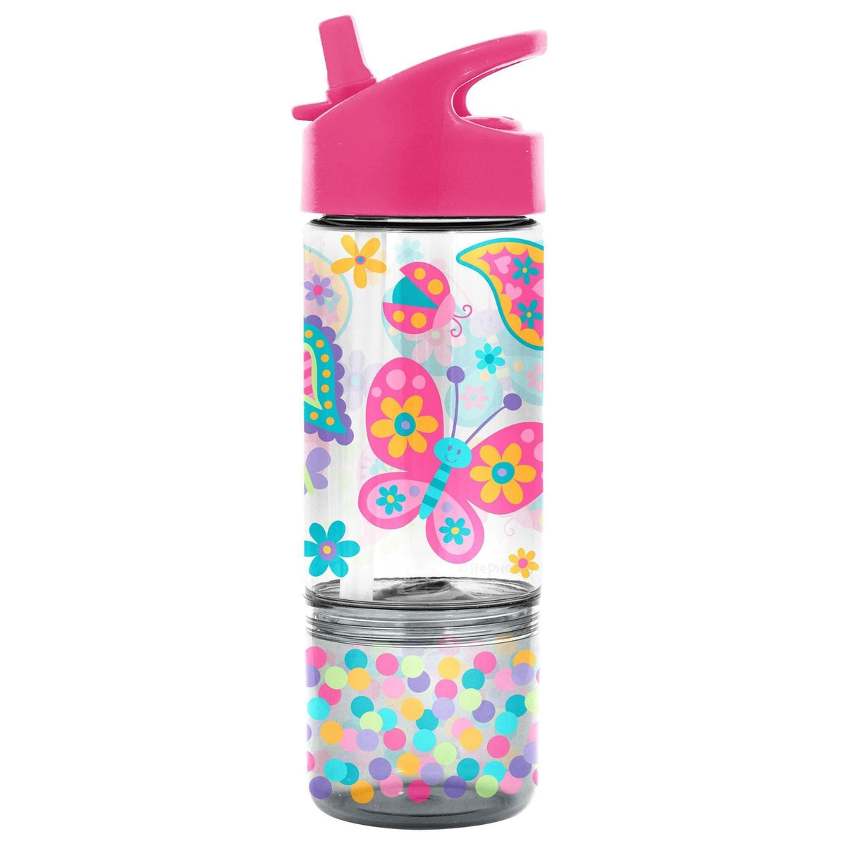 Sip & Snack Bottle with Snack Cup - Butterfly