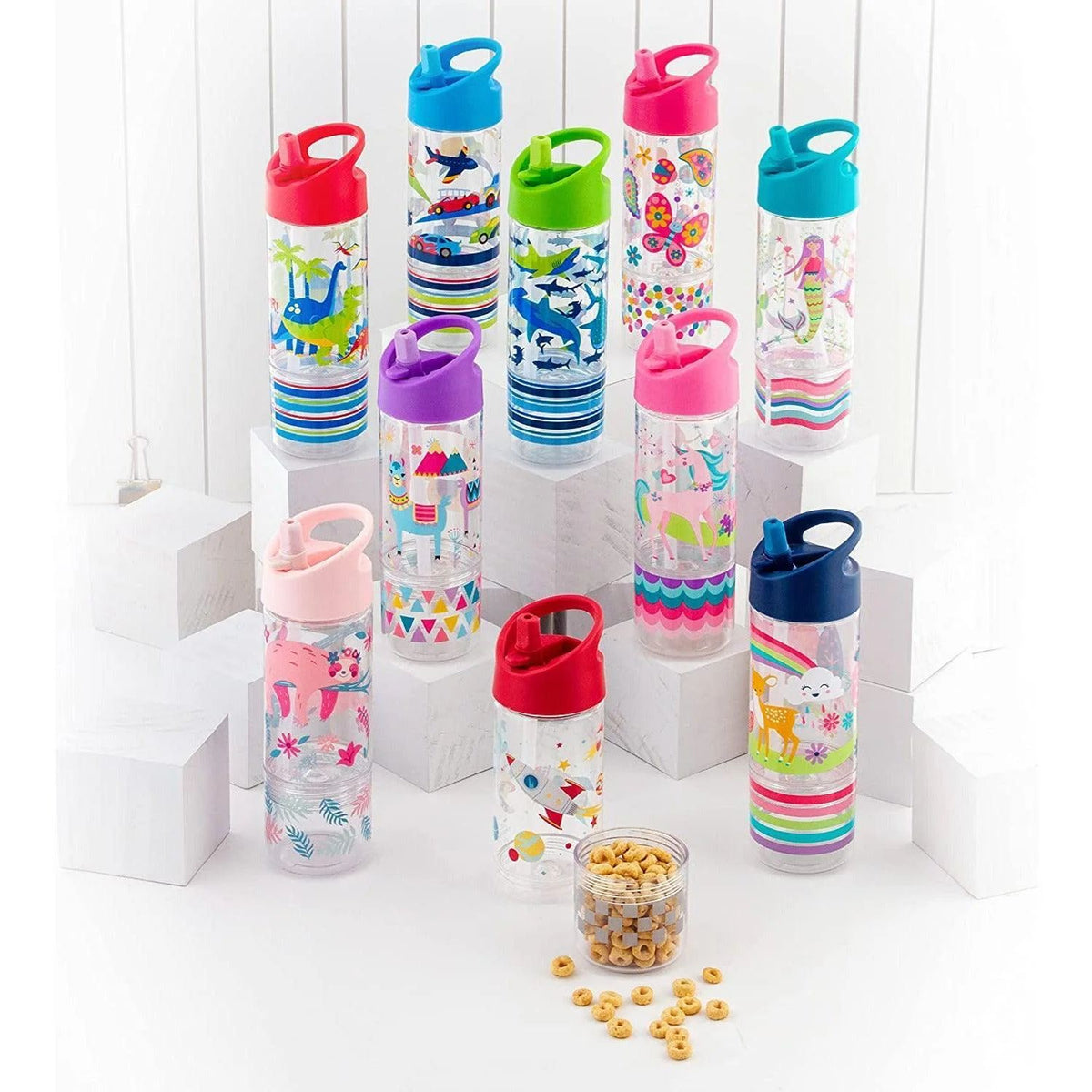 Sip & Snack Bottle with Snack Cup - Woodland