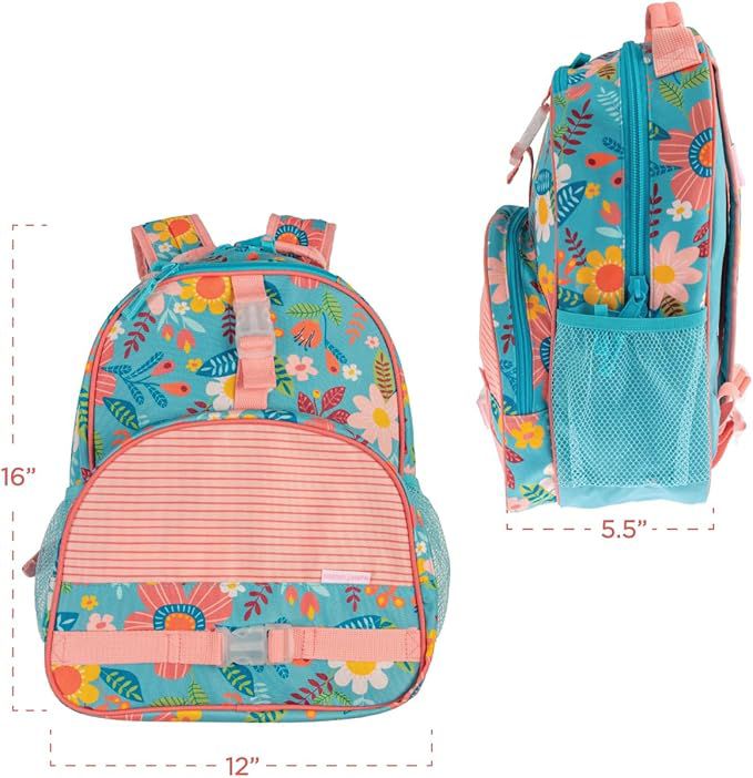Stephen Joseph All Over Print School Backpack 40cm - Turquoise Floral