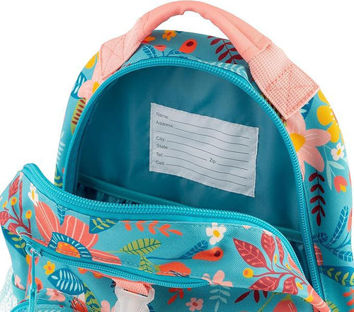 Stephen Joseph All Over Print School Backpack 40cm - Turquoise Floral