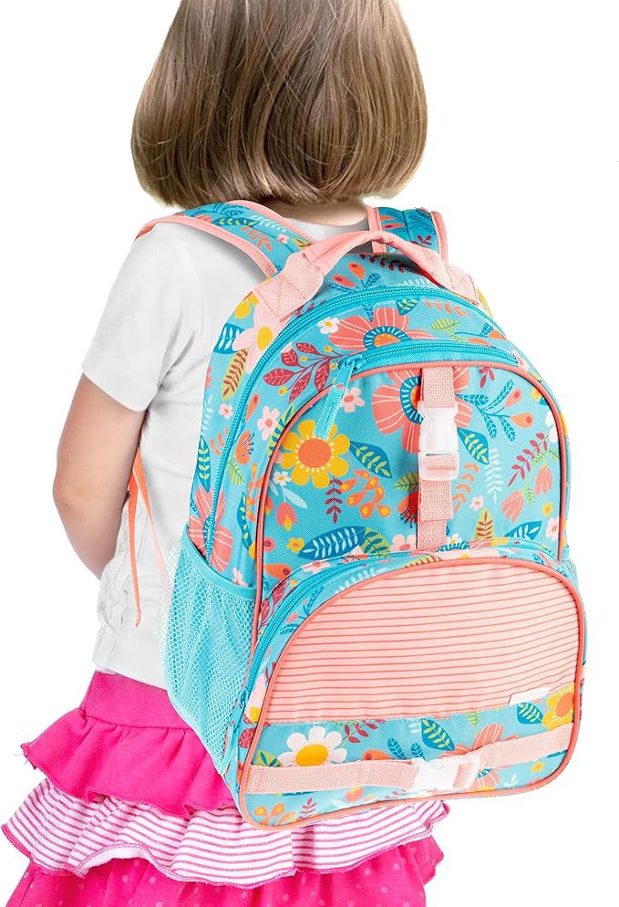 Stephen Joseph All Over Print School Backpack 40cm - Turquoise Floral