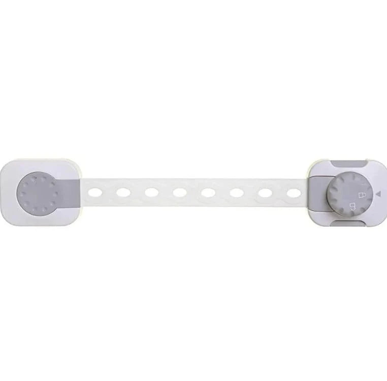 Dreambaby Twist 'N Lock Multi-Purpose Latch – White / Grey, 1 Pack