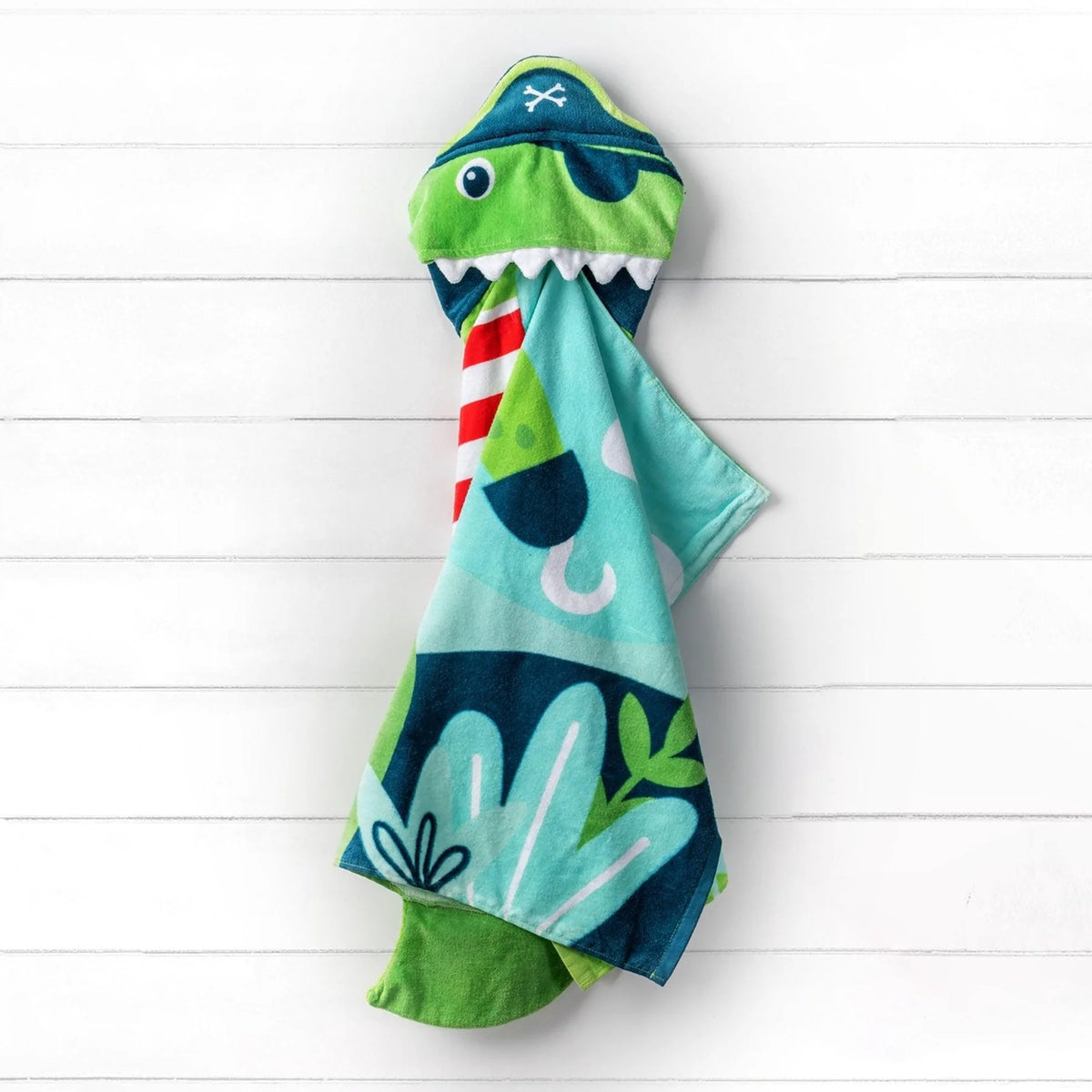 Stephen Joseph Hooded Bath & Beach Towel – Dino Pirate