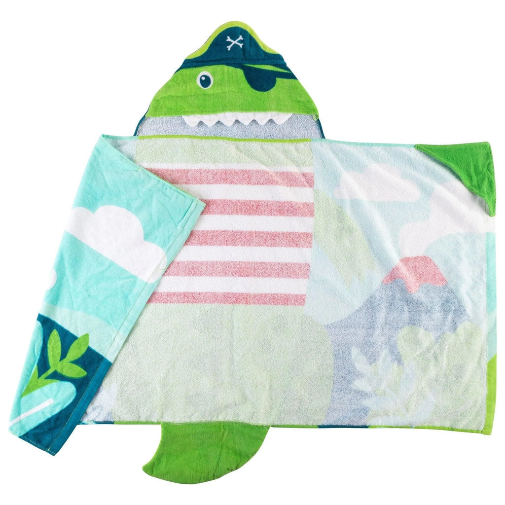 Stephen Joseph Hooded Bath & Beach Towel – Dino Pirate