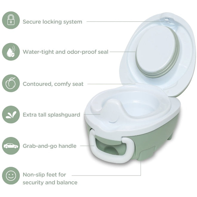 My Carry Potty- Green Pastel