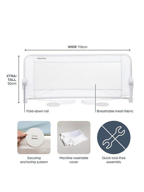 Dreambaby Maggie Bed Rail for Recessed & Flat Mattresses – White