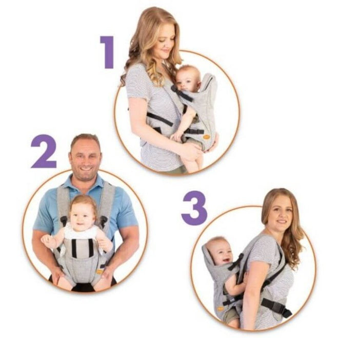 Dreambaby Oxford 3-in-1 Baby Carrier – Denim Grey