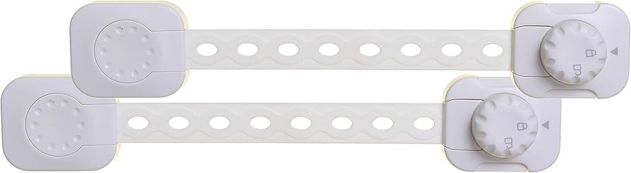 Dreambaby Twist 'N Lock Multi-Purpose Latch – White, 2 Pack