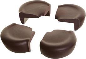Dreambaby Bump-Guard Corner Protectors – Brown, 4 Pack