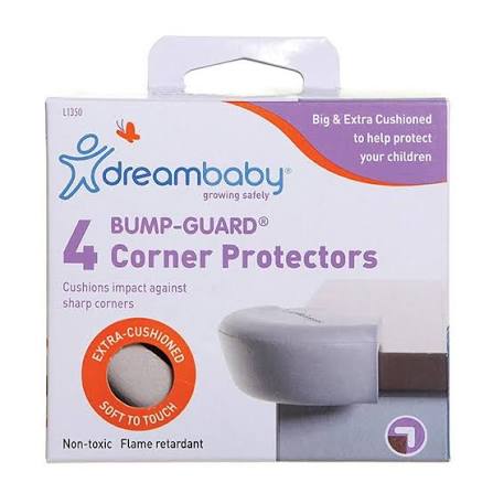 Dreambaby Bump-Guard Corner Protectors – Grey, 4 Pack