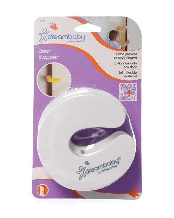 Dreambaby Foam Door Stopper – Finger Pinch Guard, 2 Pack