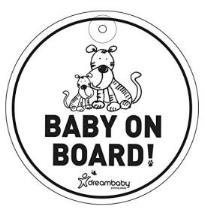 Dreambaby Round Baby On Board Car Sign
