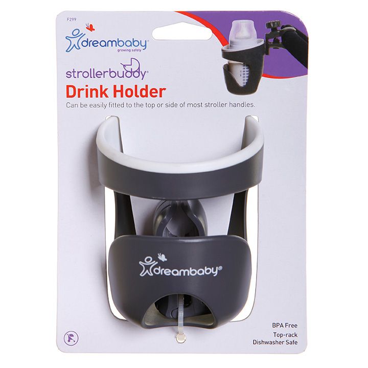 Dreambaby StrollerBuddy Drink Holder – Black