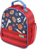ALLOVER PRINT LUNCHBOX SPORTS (F16)
front zippered pocket and interior mesh and elastic pocket    
side pocket - perfect for drink and water bottles
 (23cm x 10cm x 25cm)