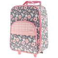 ALL OVER PRINT LUGGAGE CHARCOAL FLOWER (F22)