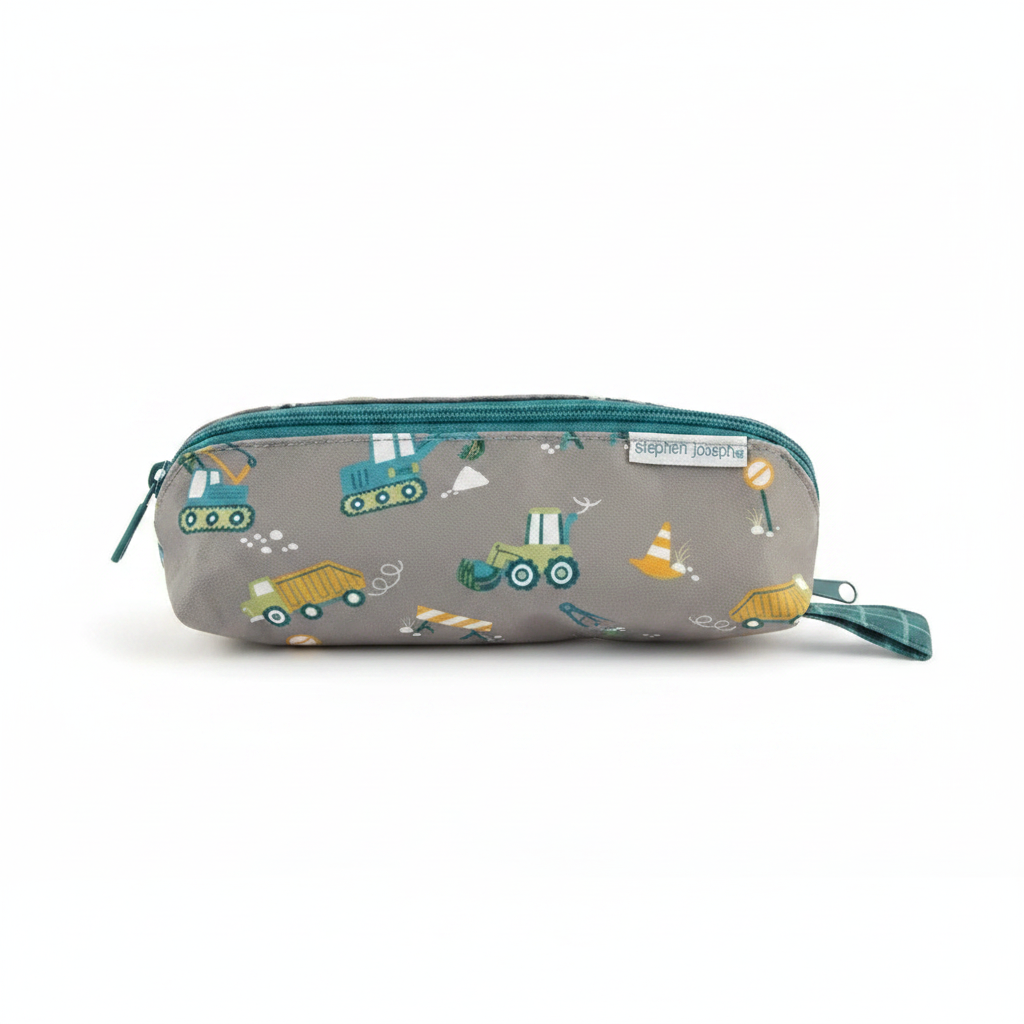 Stephen Joseph All Over Print Pencil Pouch- Construction