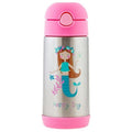 Stephen Joseph Double Wall Insulated Stainless Steel Water Bottle – Mermaid, 350ml