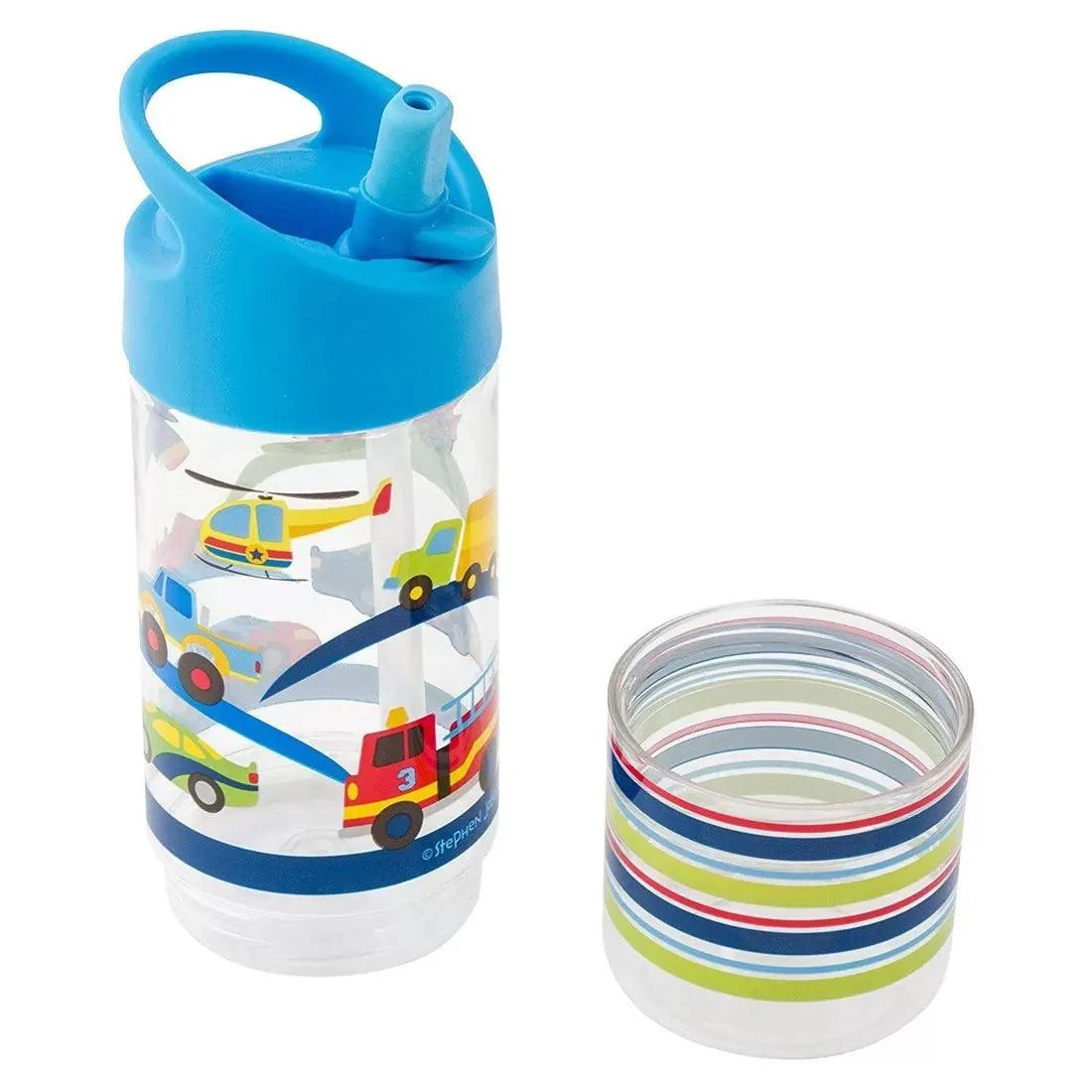 Stephen Joseph Sip & Snack Bottle with Snack Cup - Cars